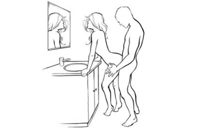 Standing anal position